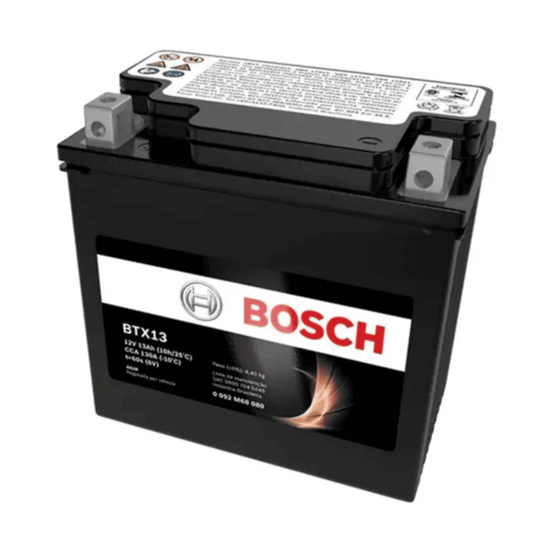 BATERIA BTX13 13Ah 12v - BOSCH - 0092M68080 - ORIGINAL