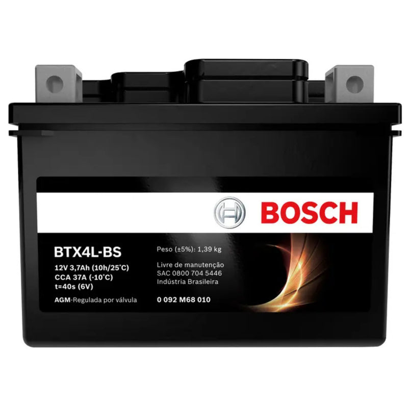 BATERIA BTX4L-BS AMPERES - BOSCH - 0092M68210 - ORIGINAL