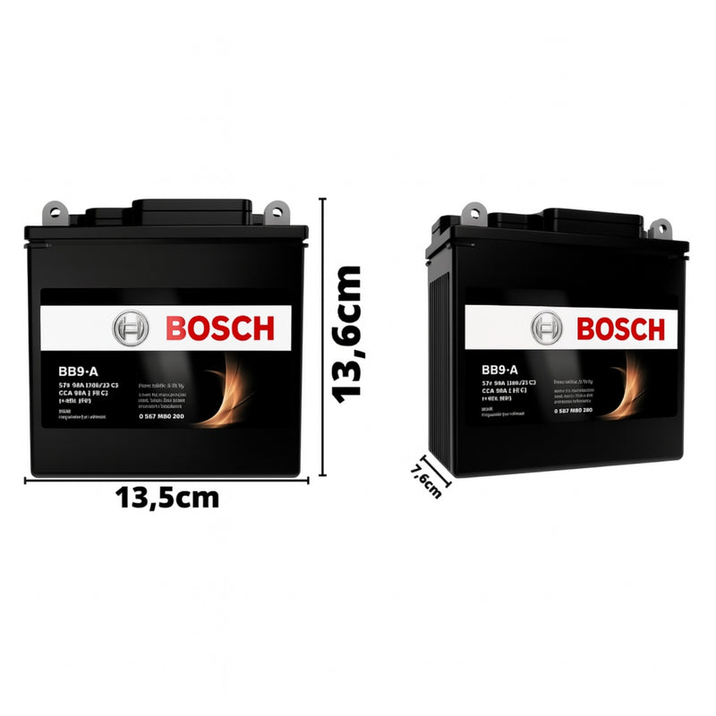 BATERIA BB9-A 9Ah 12V - 0092M68200 - ORIGINAL- BOSCH