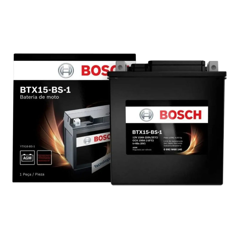 BATERIA BTX15-BS-S 15Ah 12V BTX15-BS-1 - BOSCH - ORIGINAL