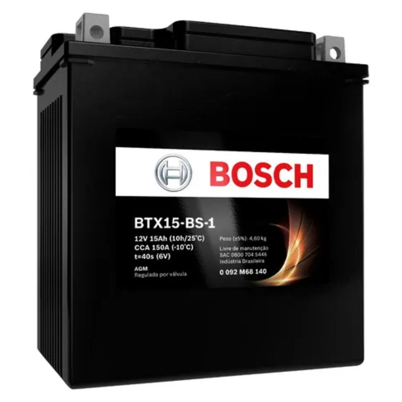 BATERIA BTX15-BS-S 15Ah 12V BTX15-BS-1 - BOSCH - ORIGINAL