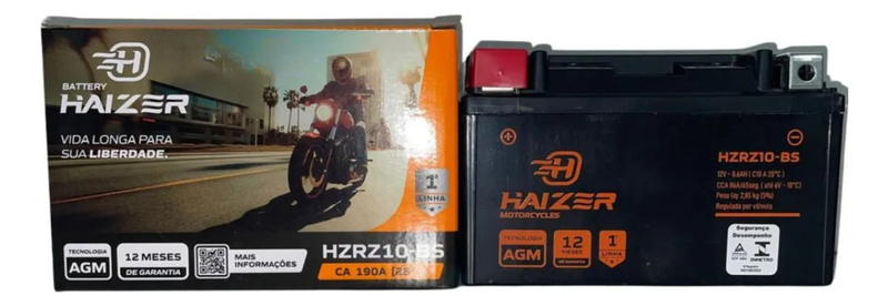 Bateria HAIZER HZRZ10-BS - 8.6Ah - Original