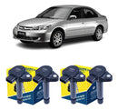 4 Bobinas De Ignição Magneti Marelli Honda Civic 1.7 2001 Lx - Magneti Marelli