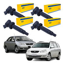 4 Bobinas Ignição Corolla 1.6 1.8 2002 2003 2004 2005 2006 - Magneti Marelli