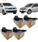 4 Bobinas Ignição Ngk Fox Gol Golf Up Polo A3 Q3 1.0 1.4 1.6 - NGK