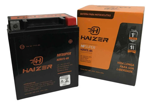 Bateria Haizer Hzrx7l-bs 7ah Cb600/lead110/cb300/nx400 - Next Gear