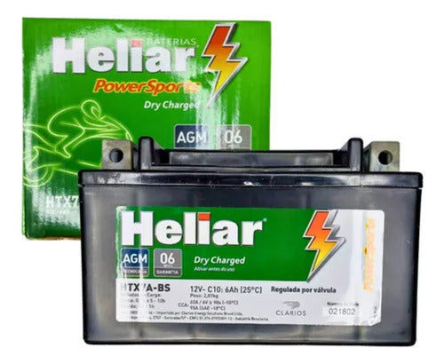 Bateria Moto Burgman 125 Original Heliar 6ah - Next Gear
