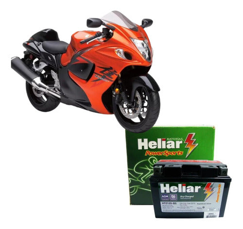 Bateria Moto Heliar Bmw F800 Gs 2008../f650/k/1200/1300/800 - Next Gear