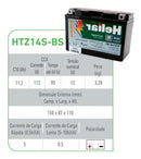 Bateria Original Heliar Htz14s-bs Xvs 950 Midnight Star - Next Gear