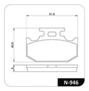 Disco Freio + Pastilha Traseiro Yamaha Lander/teneré/250 - Next Gear