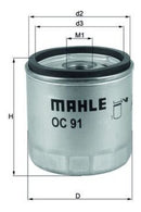Filtro De Óleo Mahle Oc91 K1/k100/k1200/k75/r1150 2003... - Next Gear