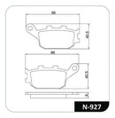 Jg Pastilha Diant+tras Xre/300/cb300r Até 2018 C/abs Cobreq - Next Gear