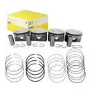 Jogo 4 Pistões C/ Anel Gol/voyage Vht G5 G6 1.0 8v 0,50 Mml - Mahle