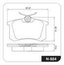 Jogo Pastilha Freio Audi A1 A3 A4 A6 Vw Passat Tcross Cobreq - Cobreq