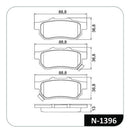 Jogo Pastilha Freio Civic 1991-1996 New Fit 2009 Em Diante - Next Gear