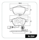 Jogo Pastilha Freio Cobreq Audi A3 Tt Vw Golf Iv Bora Beetle - Next Gear