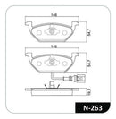 Jogo Pastilha Freio Cobreq Audi A3 Vw Golf Polo 2004 À 2007 - Next Gear