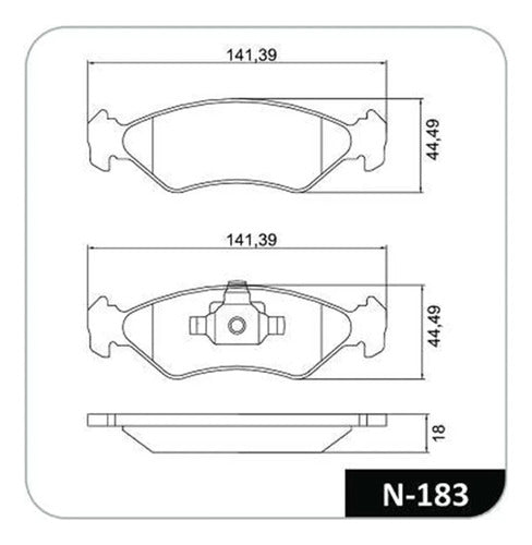 Jogo Pastilha Freio Cobreq Para Ford Fiesta Ka 2005 Até 2009 - Next Gear