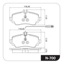 Jogo Pastilha Freio Diant Classe A 140 160 170 190 1997 1998 - Next Gear