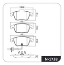 Jogo Pastilha Freio Dianteira Audi A4 A5 2007 Em Diante - Next Gear
