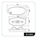 Jogo Pastilha Freio Dianteira Chery Celer 1.5 2013 2014 2015 - Next Gear