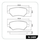 Jogo Pastilha Freio Dianteira Chery Tiggo 2.0 2011 2012 2013 - Next Gear