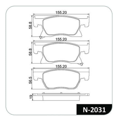 Jogo Pastilha Freio Dianteira Chevrolet Cruze Ltz 2017-2023 - Next Gear