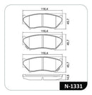 Jogo Pastilha Freio Dianteira Chevrolet Tracker 1996 - 1998 - Next Gear
