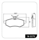 Jogo Pastilha Freio Dianteira Citroën C2 C3 2002 Até 2012 - Next Gear