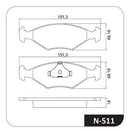 Jogo Pastilha Freio Dianteira P/ Fiat Fiorino 1993 Até 2010 - Next Gear