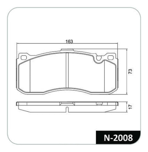 Jogo Pastilha Freio Dianteira Para Bmw 320i 2005 Até 2011 - Next Gear