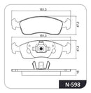 Jogo Pastilha Freio Dianteira Para Citröen C3 2012 Em Diante - Next Gear