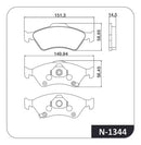 Jogo Pastilha Freio Dianteira Para Honda Fit 2004 Até 2009 - Next Gear