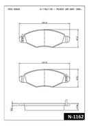 Jogo Pastilha Freio Dianteira Para Peugeot 206 207 2001-2012 - Next Gear