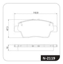 Jogo Pastilha Freio Dianteira Renault Kwid 1.0 12v 2019-2023 - Next Gear