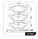 Jogo Pastilha Freio Dianteira Stilo Punto 2010 Em Diante - Next Gear