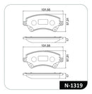 Jogo Pastilha Freio Dianteira Toyota Corolla 2002 Até 2008 - Next Gear