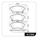Jogo Pastilha Freio Dianteira Toyota Corolla 2006 Até 2014 - Next Gear