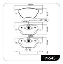 Jogo Pastilha Freio Fiat Palio Punto Linea 2010 Em Diante - Cobreq