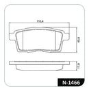 Jogo Pastilha Freio Ford Edge 2008-2010 Mazda Cx-7 2006-2014 - Cobreq