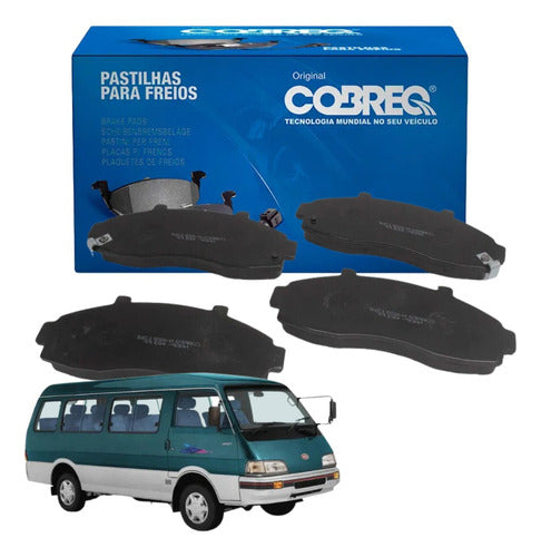 Jogo Pastilha Freio Kia Besta Bongo Furgão Gs 1997 Até 1999 - Cobreq
