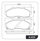 Jogo Pastilha Freio Kia Besta Bongo Furgão Gs 1997 Até 1999 - Cobreq
