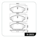 Jogo Pastilha Freio Mercedes Classe 180 2014 2015 2016 2017 - Cobreq