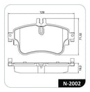 Jogo Pastilha Freio Mercedes Classe A 160 180 2015... - Cobreq