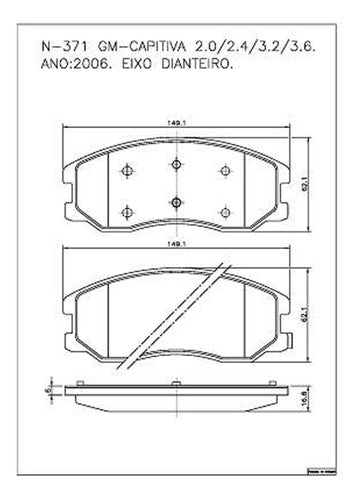 Jogo Pastilha Freio Original Chevrolet Captiva 2006 2012 - Cobreq