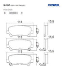 Jogo Pastilha Freio Para Chevrolet Trailblazer 2012-2023 - Cobreq