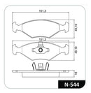 Jogo Pastilha Freio Para Fiat Fiorino Uno Mille 2010 À 2015 - Cobreq