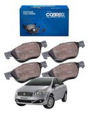 Jogo Pastilha Freio Para Fiat Linea Idea Doblo 2002 Até 2010 - Cobreq