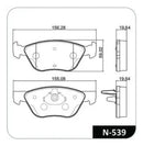 Jogo Pastilha Freio Para Fiat Linea Idea Doblo 2002 Até 2010 - Cobreq