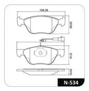 Jogo Pastilha Freio Para Fiat Marea Bravo 2.0 1998 Até 2000 - Cobreq